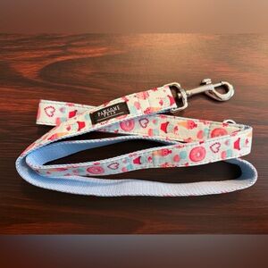 New Pawsome Pets Sweets And Hearts Print Leash Pink Blue 46” Long Dog Puppy